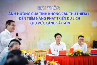 Chiều 18/8, tại Thành phố Hồ Chí Minh, Báo Nhân Dân đã tổ chức hội thảo “Ảnh hưởng của tĩnh không cầu Thủ Thiêm 4 đến tiềm năng phát triển du lịch khu vực cảng Sài Gòn”. (Ảnh: Thành Đạt)