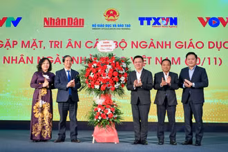 [Ảnh] Chương trình gặp mặt, tri ân nhân kỷ niệm ngày Nhà giáo Việt Nam 20/11