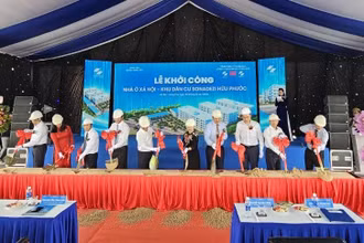 Khởi công Khu nhà ở xã hội-dân cư Sonadezi Hữu Phước, huyện Châu Đức, tỉnh Bà Rịa-Vũng Tàu.
