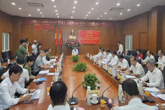 Hội nghị thông qua Dự thảo Báo cáo kết quả kiểm tra công tác Bảo vệ chính trị nội bộ tại Ban Thường vụ Tỉnh ủy Bà Rịa-Vũng Tàu.