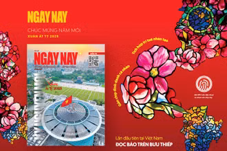Lần đầu tiên tại Việt Nam: Đọc báo Tết trên bưu thiếp