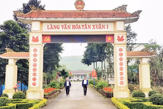 Thôn thông minh Tân Xuân 1, xã Cam Thành thuộc huyện nông thôn mới Cam Lộ.