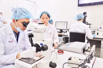 Hoạt động nghiên cứu khoa học tại Đại học Quốc gia Thành phố Hồ Chí Minh. 