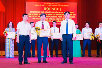 Trao thưởng các cá nhân điển hình tiên tiến.