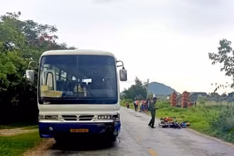 Hiện trường vụ tai nạn.