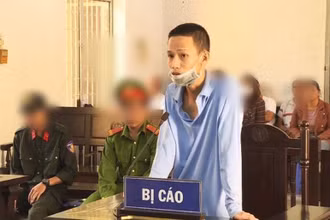 Bị cáo Đỗ Quang Mạnh tại phiên tòa.