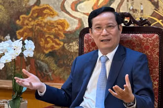 Chủ tịch VCCI Phạm Tấn Công. (Ảnh: HUY THẾ)