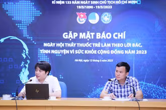 Đại diện Trung ương Hội Liên hiệp Thanh niên Việt Nam, Trung ương Hội Thầy thuốc trẻ Việt Nam cung cấp thông tin về Ngày hội.