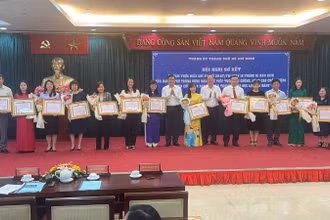 Các cá nhân, tập thể được Thành ủy Thành phố Hồ Chí Minh trao giấy khen có thành tích xuất sắc thực hiện Chỉ thị số 20-CT/TW.