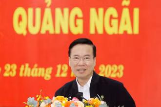 Chủ tịch nước Võ Văn Thưởng phát biểu. (Ảnh: TTXVN)