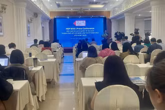 Toàn cảnh họp báo ITE HCMC 2023.