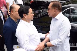 Thủ tướng Phạm Minh Chính và Thủ tướng Anwar Ibrahim.