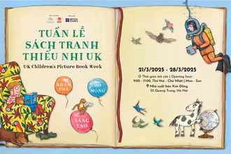 Poster giới thiệu Tuần lễ sách tranh thiếu nhi Anh. (Ảnh: Nhà xuất bản Kim Đồng)