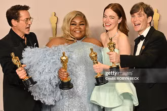 Các diễn viên giành giải Oscar ở các hạng mục diễn xuất. (Ảnh: Getty Image)