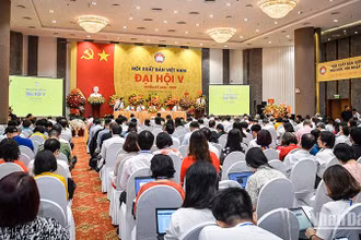 Đại hội đại biểu Hội Xuất bản Việt Nam lần thứ 5. (Ảnh: THÀNH ĐẠT)