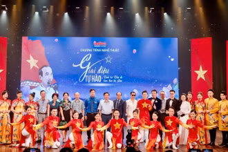 Chương trình “Giai điệu tự hào - Tuổi trẻ Thủ đô làm theo lời Bác” năm 2022. (Ảnh: Ban tổ chức)