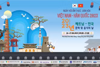 Ngày hội Ẩm thực, Văn hóa Việt Nam - Hàn Quốc. (Ảnh: Ban tổ chức)