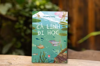Cuốn "Cá Linh đi học" của tác giả Lê Quang Trạng. (Ảnh: Nhà xuất bản Kim Đồng)