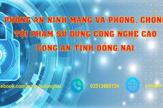 Trang facebook của Phòng An ninh mạng và phòng, chống tội phạm sử dụng công nghệ cao Công an tỉnh Đồng Nai.