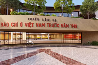 Hình ảnh triển lãm 3D "Báo chí Việt Nam trước năm 1945".