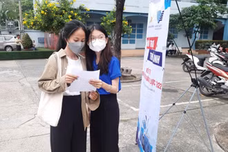 Thí sinh tham gia kỳ thi đánh giá năng lực của Đại học Quốc gia Thành phố Hồ Chí Minh năm 2022. 