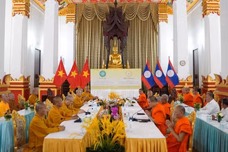 Quang cảnh hội đàm. (Ảnh: Trịnh Quốc Dũng)