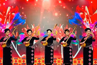 Biểu diễn hát then, đàn tính tại sự kiện.