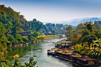 Kanchanaburi là một tỉnh miền núi thanh bình nằm bên dòng sông Kwai thơ mộng. 