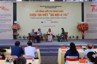Lễ tổng kết và trao giải Cuộc thi viết “Hà Nội & Tôi”. (Ảnh: Đại Thắng)