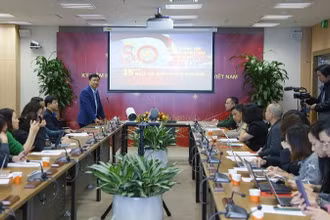 Họp báo giới thiệu loạt chương trình trọng điểm của VTV kỷ niệm 80 năm Ngày thành lập Quân đội nhân dân Việt Nam. (Ảnh: VTV)