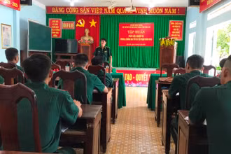 Quang cảnh lớp tập huấn.