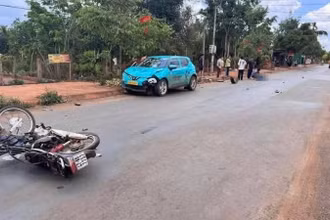 Hiện trường vụ tai nạn.