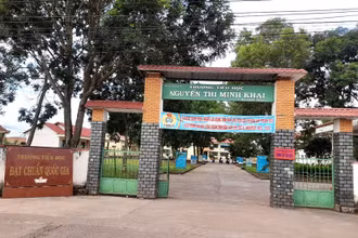 Trường Tiểu học Nguyễn Thị Minh Khai, xã Ea Huar, huyện biên giới Buôn Đôn, tỉnh Đắk Lắk.