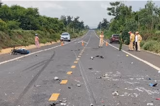Hiện trường vụ tai nạn. (Ảnh: VKSND)