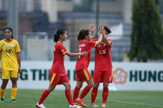 Thành phố Hồ Chí Minh I giành chiến thắng đậm 5-1. (Ảnh: VFF)