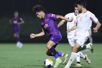 Các cầu thủ U23 Việt Nam chưa khiến huấn luyện viên Hoàng Anh Tuấn hài lòng về triển khai đấu pháp. (Ảnh: VFF)