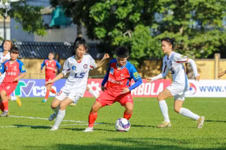 Thái Nguyên T&T có khởi đầu tốt nhưng để thua đáng tiếc TP Hồ Chí Minh I ở lượt 3. (Ảnh: VFF)