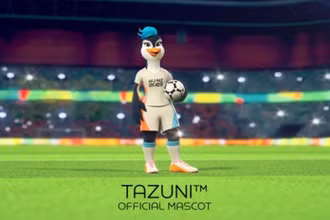 Linh vật chính thức của Vòng chung kết World Cup nữ 2023 là chú chim cánh cụt vui vẻ với tên gọi là Tazuni. (Ảnh: FIFA)