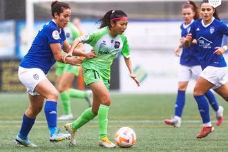 Huỳnh Như thi đấu ấn tượng trong trận thắng Amora 4-0. (Ảnh: Lank FC)