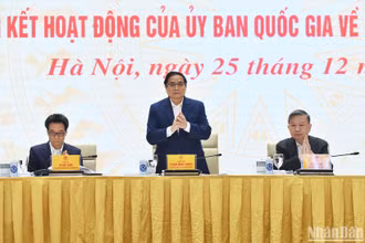 [Ảnh] Thủ tướng Phạm Minh Chính chủ trì Hội nghị sơ kết Đề án 06 về dữ liệu dân cư và xác thực điện tử