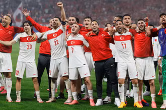 Thổ Nhĩ Kỳ là đội bóng cuối cùng giành vé vào vòng tứ kết. (Ảnh: UEFA)