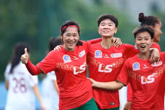 TP Hồ Chí Minh I thắng đậm 4-0 trước Sơn La. (Ảnh: VFF)
