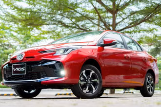 Mẫu xe Toyota Vios. 