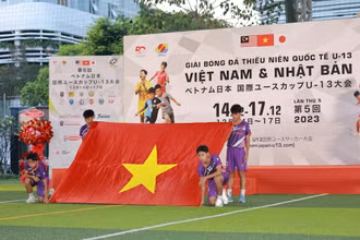Lễ khai mạc Giải bóng đá thiếu niên quốc tế U13 Việt Nam và Nhật Bản lần thứ V. 