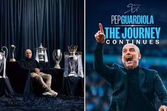 Pep sẽ tiếp tục hành trình của mình tại Man City. (Ảnh: Getty)