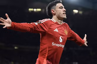 Manuel Ugarte mở tỷ số cho Manchester United. (Ảnh: MUFC)