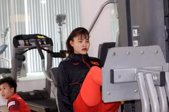 Chương Thị Kiều tập luyện cùng đồng đội khi chưa bị chấn thương. (Ảnh: VFF)