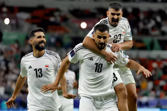 Cầu thủ Hussein lập cú đúp giúp Iraq giành chiến thắng trước Nhật Bản. (Ảnh: Reuters)