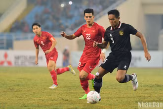 Đội tuyển Việt Nam thắng thuyết phục Indonesia tại bán kết AFF Cup 2022. (Ảnh: TRẦN HẢI)