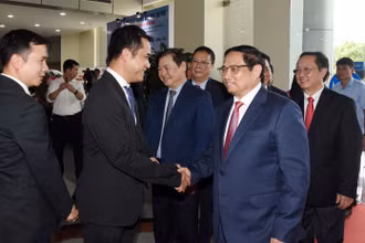 [Ảnh] Thủ tướng Phạm Minh Chính dự Lễ chào mừng Ngày Khoa học và Công nghệ Việt Nam
